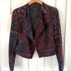 Lysse Pattern Crop Blazer Jacket sz XL